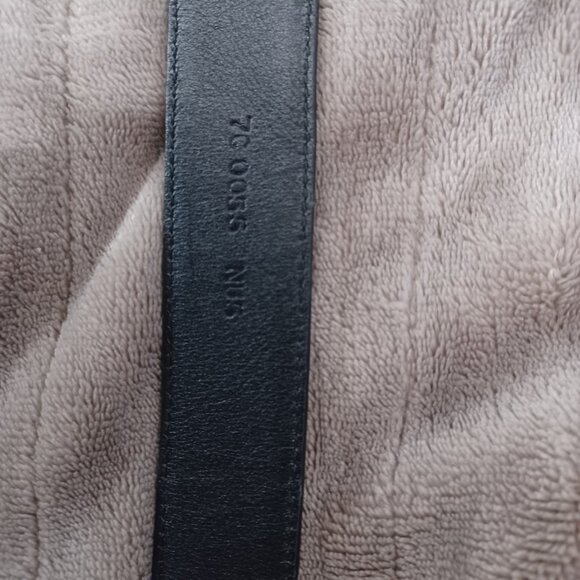 Fendi Baguette black leather belt